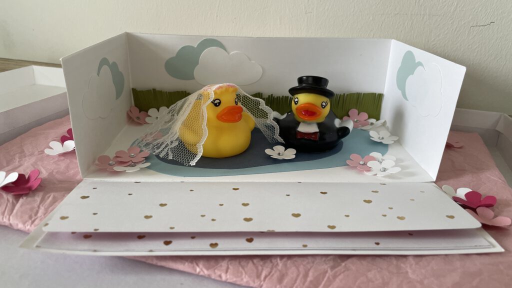 Explosionsbox zur Hochzeit