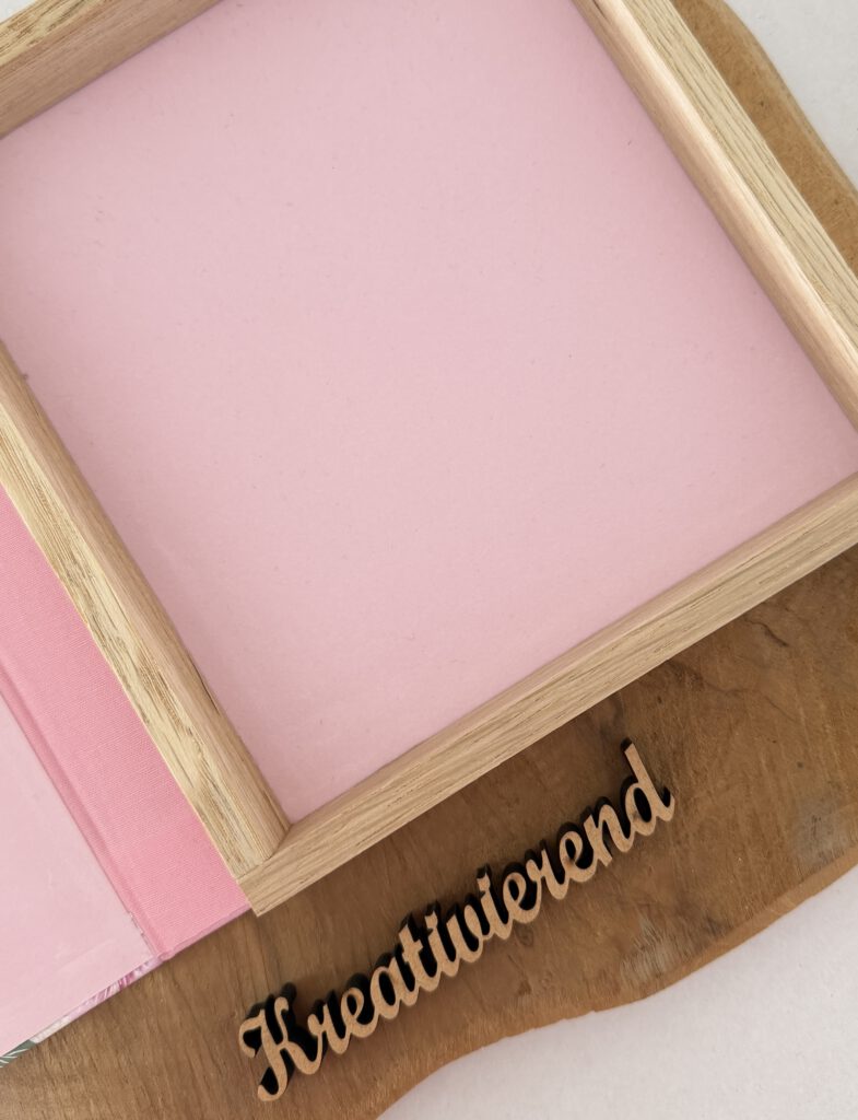 Klötzchen und Designerpapier Detailbild